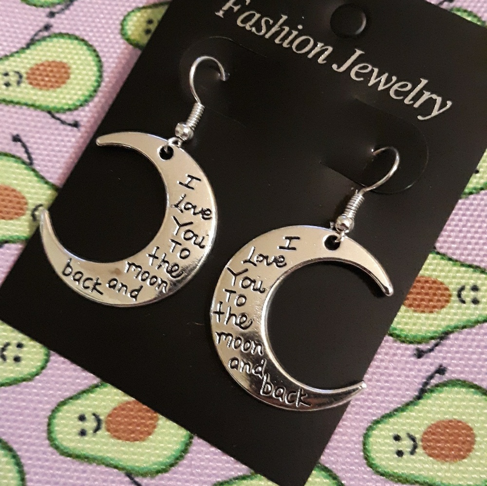 Moon And Back Earrings - Picture 2 of 5